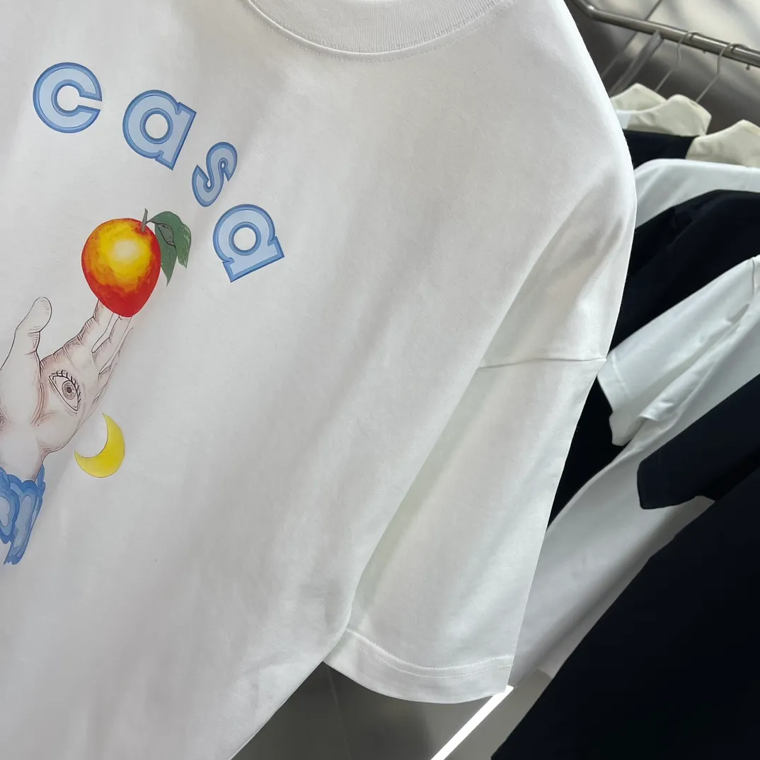 Casablanca Classic Series T ， ， 。 ， Classic ， In Stock ！ ：White Black Size：S M L XL XXL